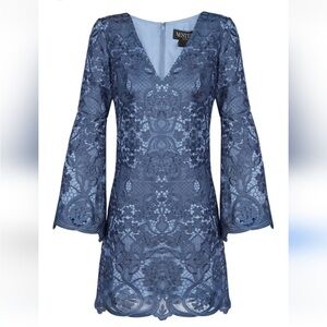 NWT Mestiza New York Retro Lace Camisa Bell Sleeve Dress size M